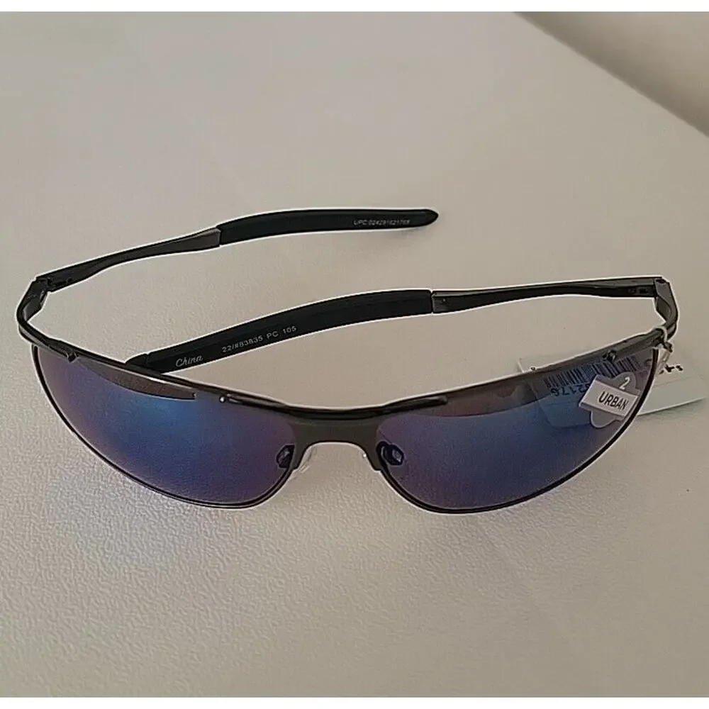 Piranha Mens Thin Rim Metal Frame Urban 2 Sunglasses Style # 62176